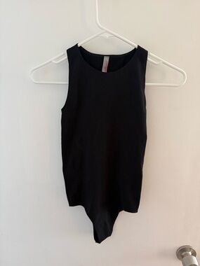 Commando Black Sleeveless Bodysuit OS